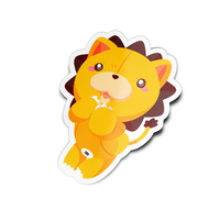Lion Stuffed Animal Full Body Sticker
