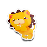 Lion Stuffed Animal Full Body Sticker