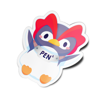 Space Penguin Full Body Sticker