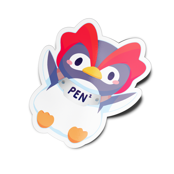 Space Penguin Full Body Sticker