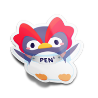 Space Penguin Full Body Sticker