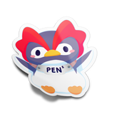 Space Penguin Full Body Sticker