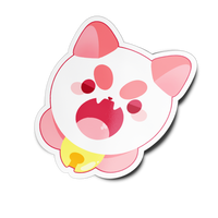P-Cat Scream Sticker