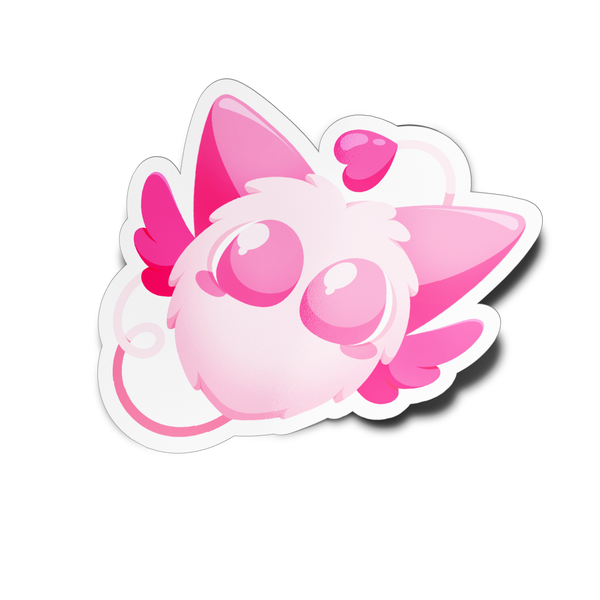 Magical Pink Puff Full Body Sticker