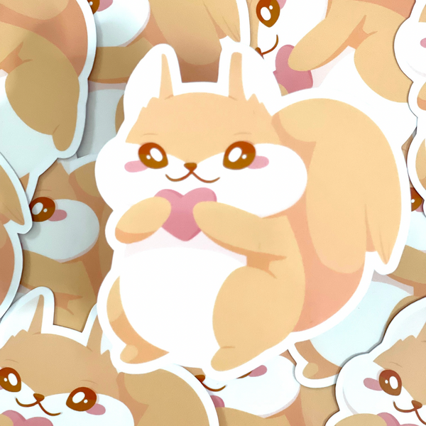 Shojo Squirrel Full Body Sticker